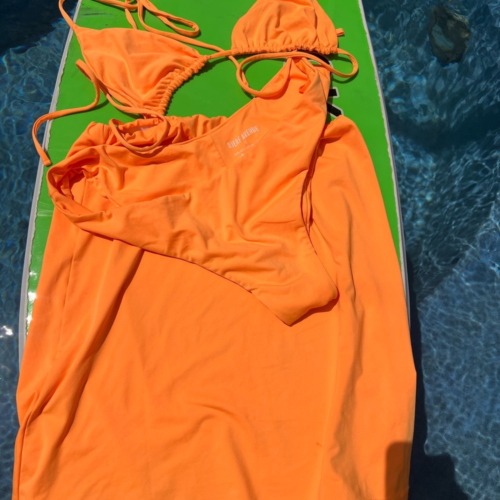 Djerf Avenue Bold Orange Swimwear